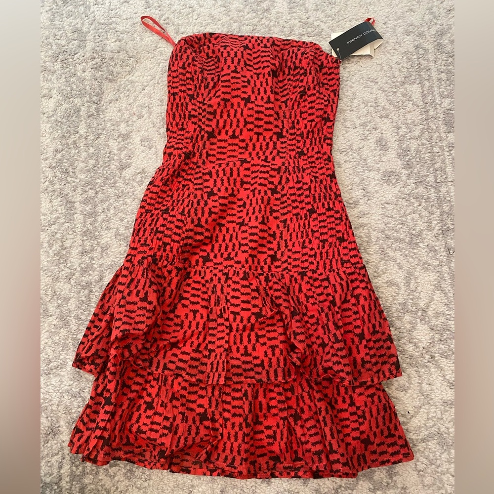 NWT strapless peplum dress